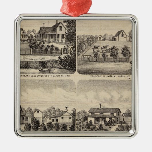 Verblijfselen, Minnesota 2 Metalen Ornament (Voorkant)