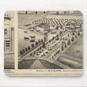 Verblijfselen van Wm N Gladden en mevrouw Ina B Mi Muismat