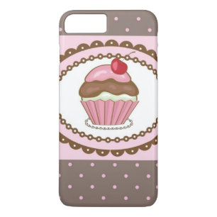 Verblijfskaart met cupcake iPhone 8 plus / 7 plus hoesje