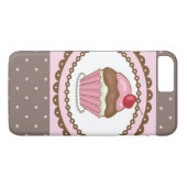 Verblijfskaart met cupcake Case-Mate iPhone case (Achterkant (Horizontaal))