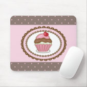 Verblijfskaart met cupcake muismat (Met muis)