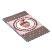 Verblijfskaart met cupcake notitieboek (Rechterzijde)