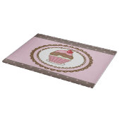 Verblijfskaart met cupcake snijplank (Hoek)