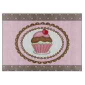 Verblijfskaart met cupcake snijplank (Voorkant)