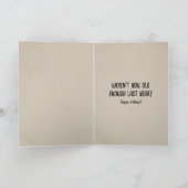 Verblote uil met Humor Verjaardag Kaart (Binnen)