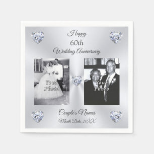 Verbluffend, 60e Jubileum Napkins, 1 of 2 FOTO'S Servet