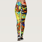 Verbluffend Abstract patroon Leggings (Achterkant)