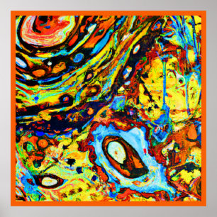 Verbluffend Abstract patroon Poster