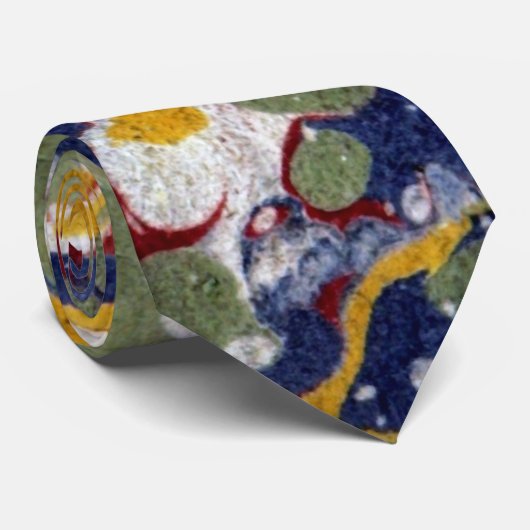 Verbluffend Antiek gemarmerd Stropdas (Opgerold)