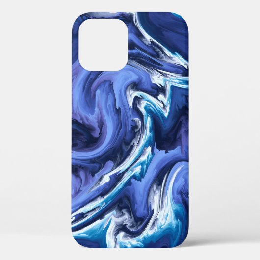 Verbluffend blauw Agatontwerp Case-Mate iPhone Case (Achterkant)