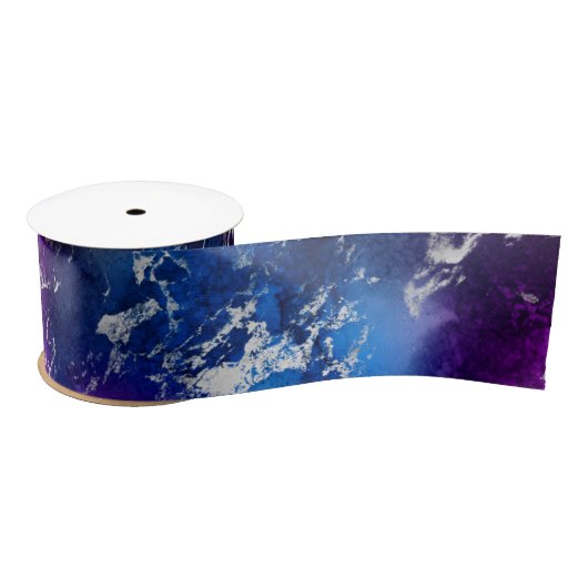 Verbluffend blauw, roze en zilvermarmer lint (Spoel)