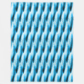 Verbluffend blauw, zwart en witvormig ontwerp fleece deken (Voorkant)