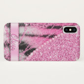 Verbluffend bont van de fijnmazige glitterketen  Case-Mate iPhone case (Achterkant (horizontaal))