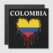 Verbluffend Colombia Dripping Heart Flag (Voorkant / Achterkant)