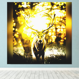 Verbluffend deer 01-01 canvas afdruk