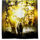 Verbluffend deer 01 douchegordijn (Voorkant)