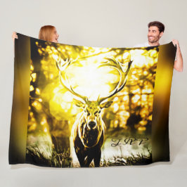 Verbluffend deer 01 fleece deken