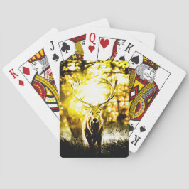 Verbluffend deer 01 pokerkaarten