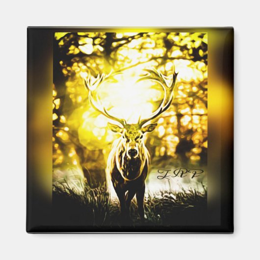 Verbluffend deer magneet (Voorkant)