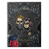 Verbluffend donker gotisch bruiloft ontwerp met sc notitieboek (Voorkant)