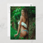 Verbluffend! Foto Bikini Babe Briefkaart (Voorkant / Achterkant)