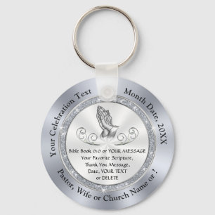 Verbluffend gepersonaliseerd, cadeautjes voor kerk sleutelhanger