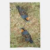 Verbluffend geperste snuffel in de gras theedoek (Verticaal)