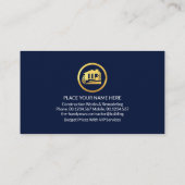 Verbluffend Gold Handyman Tools Tab Visitekaartje (Achterkant)