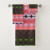 Verbluffend in Plum en Coral Bad Handdoek (Insitu)