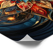 verbluffend Kerst Kaleidescope poster (Hoek)