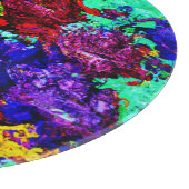 Verbluffend kleurrijk Abstract patroon Snijplank (Hoek)