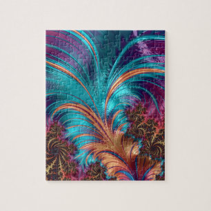 Verbluffend kleurrijk lederen patroon Abstract Legpuzzel