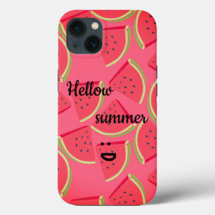 Verbluffend, koud, roze watermeloen helling Summer iPhone 13 Hoesje