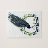 Verbluffend lijst van Peacock en hartbloem Legpuzzel (Horizontaal)