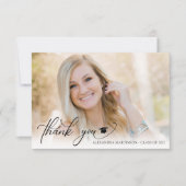 Verbluffend Manuscript 2 de Foto Afstuderen Dank u Bedankkaart (Voorkant)