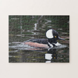 Verbluffend Merganser Duck in Pond Legpuzzel