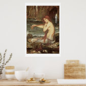Verbluffend mooie Victoriaans Art Mermaid Print (Keuken)