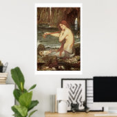 Verbluffend mooie Victoriaans Art Mermaid Print (Thuiskantoor)