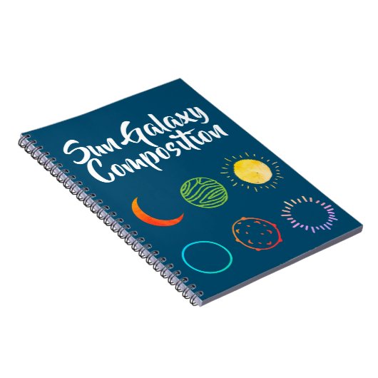 Verbluffend ontwerp van Sun Galaxy-combinatie Notitieboek (Rechterzijde)