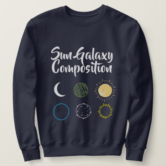 Verbluffend ontwerp van Sun Galaxy-combinatie Trui (Design voorkant)