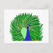 Verbluffend Peacock originele kunst van Sophie in Briefkaart (Voorkant)