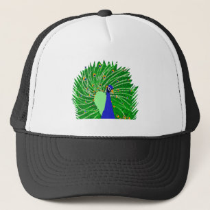 Verbluffend Peacock originele kunst van Sophie in  Trucker Pet