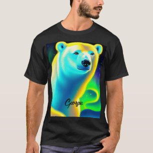 Verbluffend polair beer. bewerkbare tekst. t-shirt