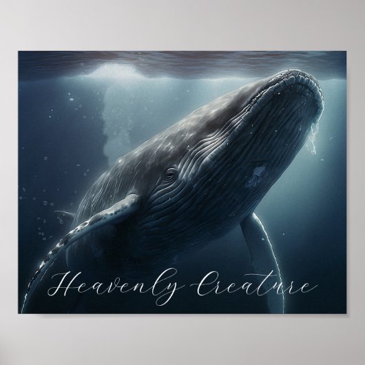 Verbluffend Poster van de Humpback-walvis (Voorkant)