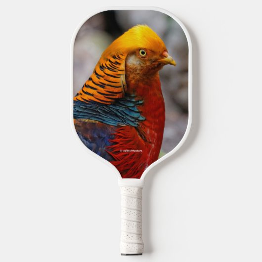 Verbluffend profiel van een roodbruine goeroevogel pickleball paddle (Voorkant)