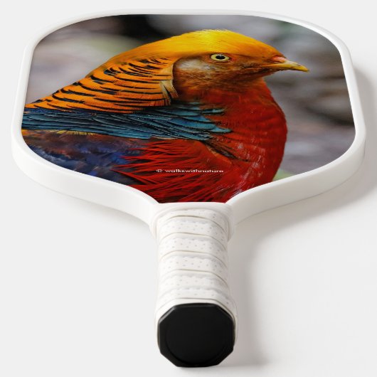 Verbluffend profiel van een roodbruine goeroevogel pickleball paddle (Laagn)