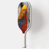 Verbluffend profiel van een roodbruine goeroevogel pickleball paddle (Links)