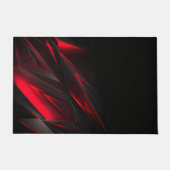 Verbluffend rood tot het Abstract Ontwerp van het  Deurmat (Voorkant)