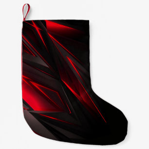 Verbluffend rood tot het Abstract Ontwerp van het Kleine Kerstsok