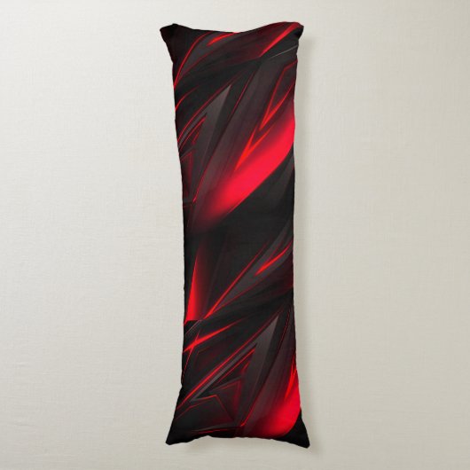 Verbluffend rood tot het Abstract Ontwerp van het  Lichaamskussen (Voorkant Verticaal)